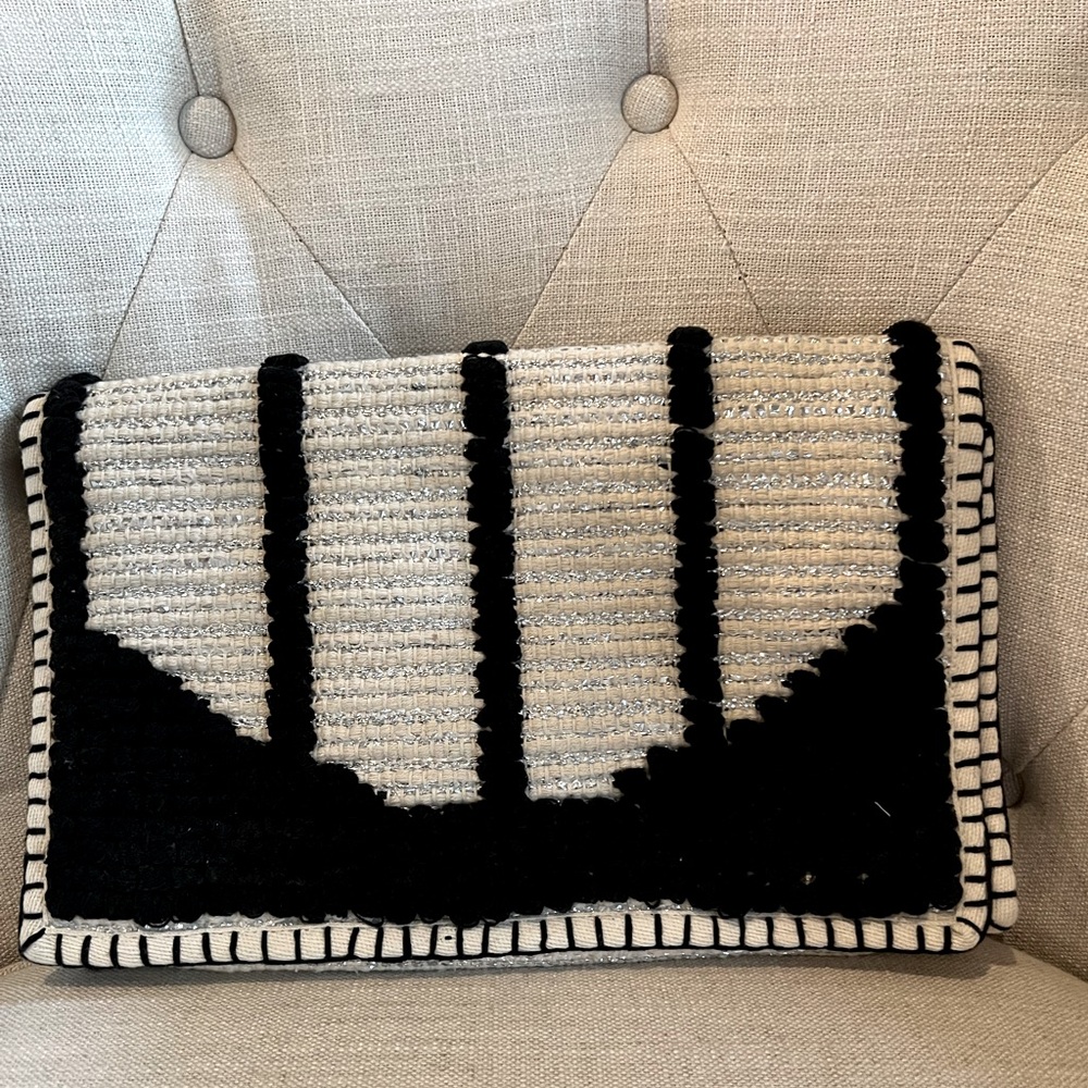 Lilla/ P Black and White Women's Clutch